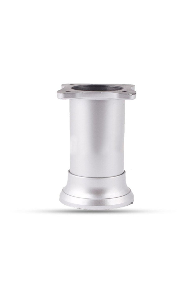 Round Matte Chrome 10 cm Plastic Foot