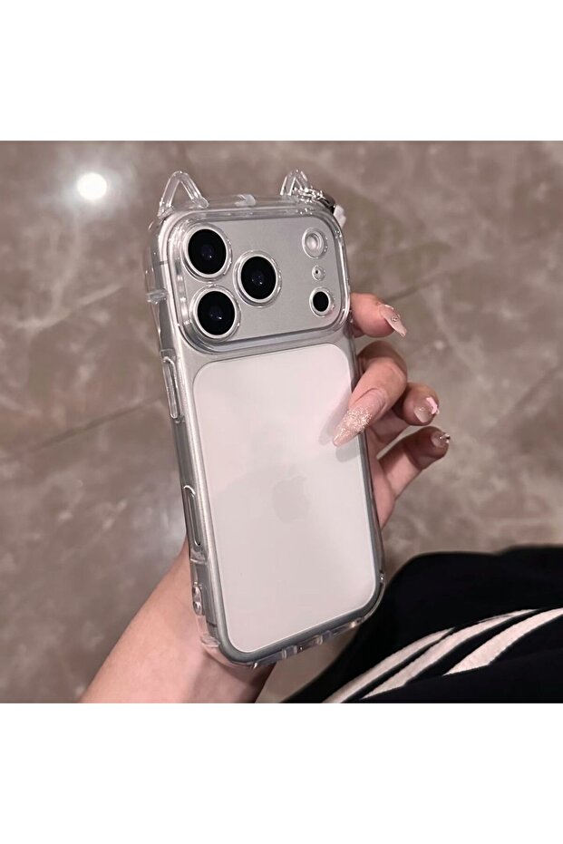 iPhone17 Pro Max A Minimalist Cat's ears 3D Phone Case For iPhone 17 Pro Max Air X XR XSMax 7 8 Plus