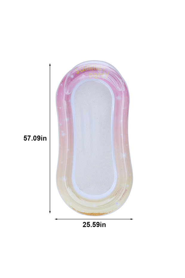Pink-1 Rooxin Inflatable Floats Bed Swim Ring Tube Water Leisure Bed Swim Air Mattresses Swim Pool S