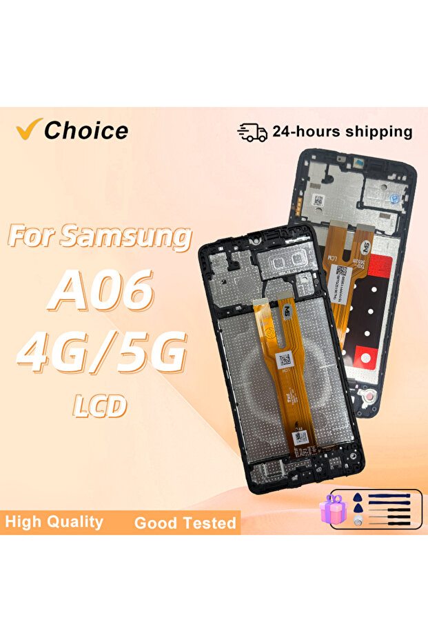 شاشة عرض LCD 4G مع إطار IPS لـ A06 4G، شاشة لمس A065 SM-A065F لـ A06 5G