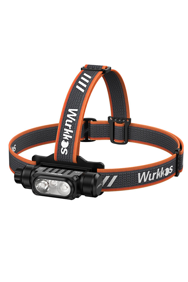 مصباح رأس Wurkkos HD16 بقوة 2500 لومن مع أوضاع إضاءة حمراء وبيضاء ومستشعر يعمل بالطاقة 6000-6500 كلفن