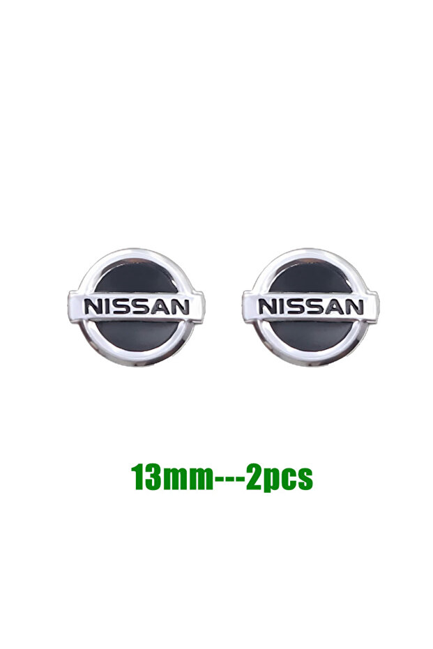 13mm-2pcs New aluminum Car Key Badge Emblem Replacement Car Key Stickers For Nissan X-Trail T32 T31