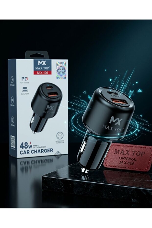 شاحن سيارة MAX TOP W48 مخرجين