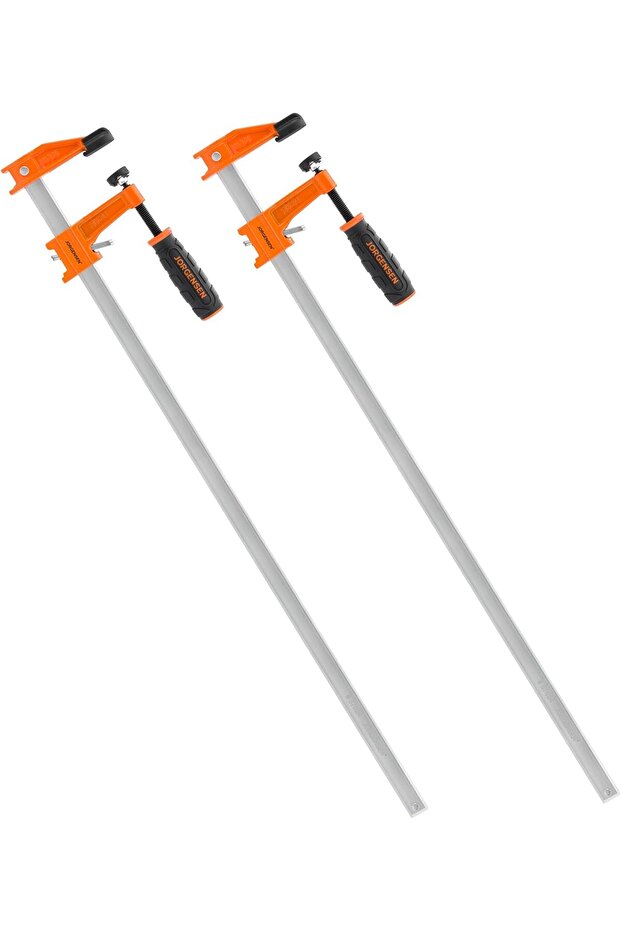 2-pack Medium Duty Steel Bar Clamp Set with 272 kg Load limit, 61 cm
