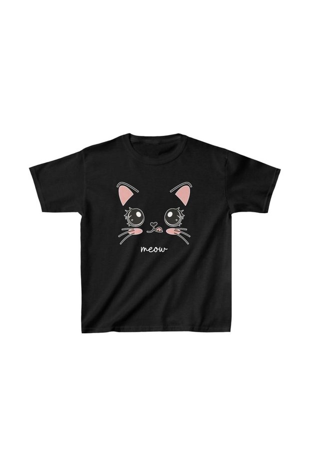 Unisex Kids Printed T-Shirt - Black
