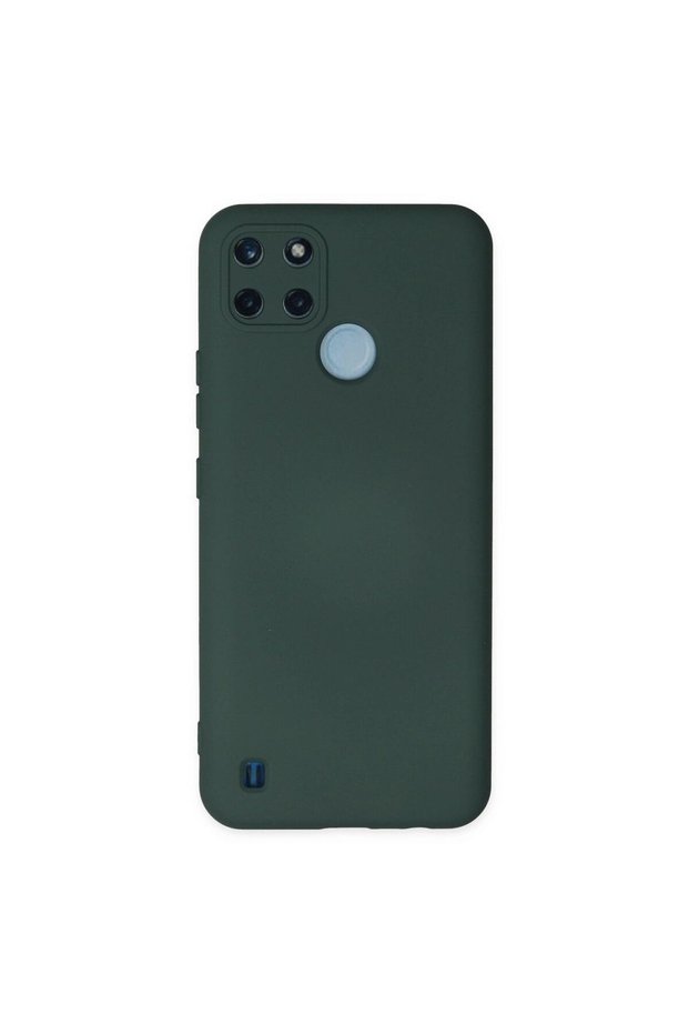 Realme C25Y Case Nano Velvet Silicone Inside - Dark Green