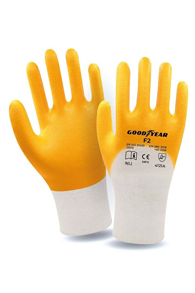 F2 3/4 Nitril Kaplı İş Eldiveni