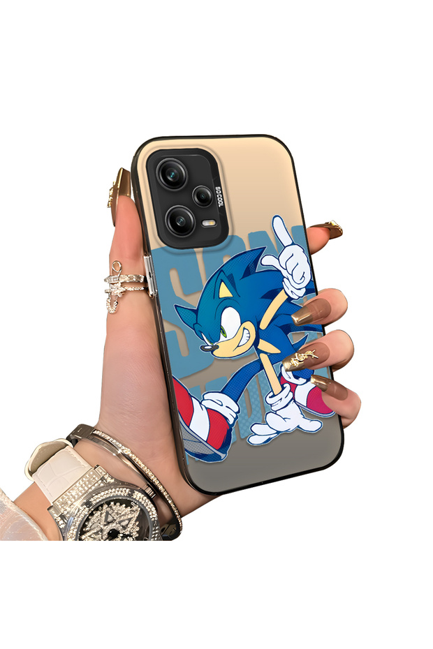 Xiaomi Redmi Note 12 Pro 5g Compatible Hard Acrylic Back Silicone Edge Lens Protection Case