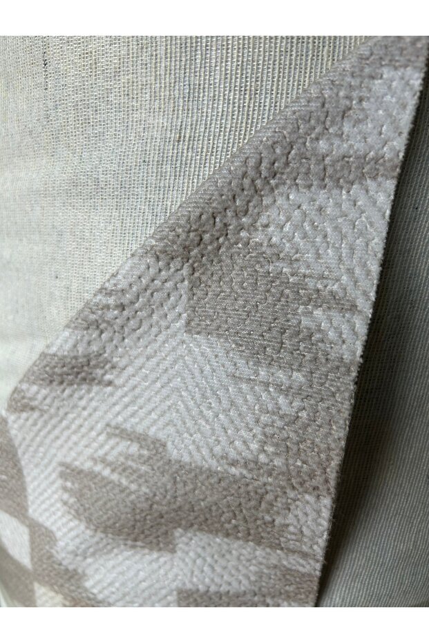Vienna Upholstery Fabric Gray Chenille Boucle Teddy Puff Sofa Chair Cushion Throw Pillow