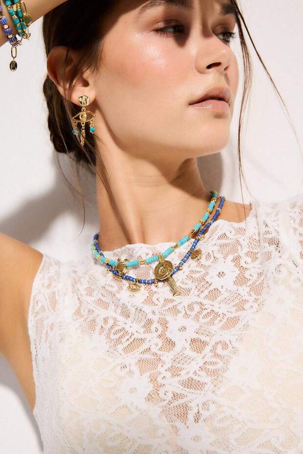 Berrin Özkan X Defacto Bead Necklace H3980Axns