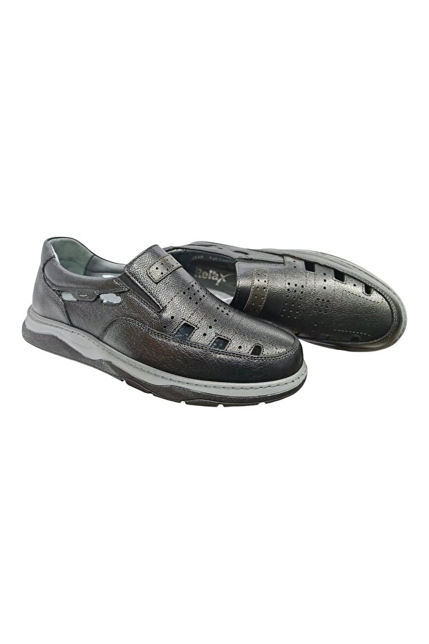 Genuine Leather Full Orthopedic Summer Perforated Men's Shoes