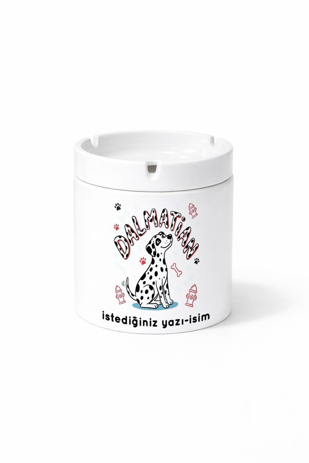 Animal Dalmatian Dalmatian Dog Double Sided Printed Ash Tray Ashtray Gift