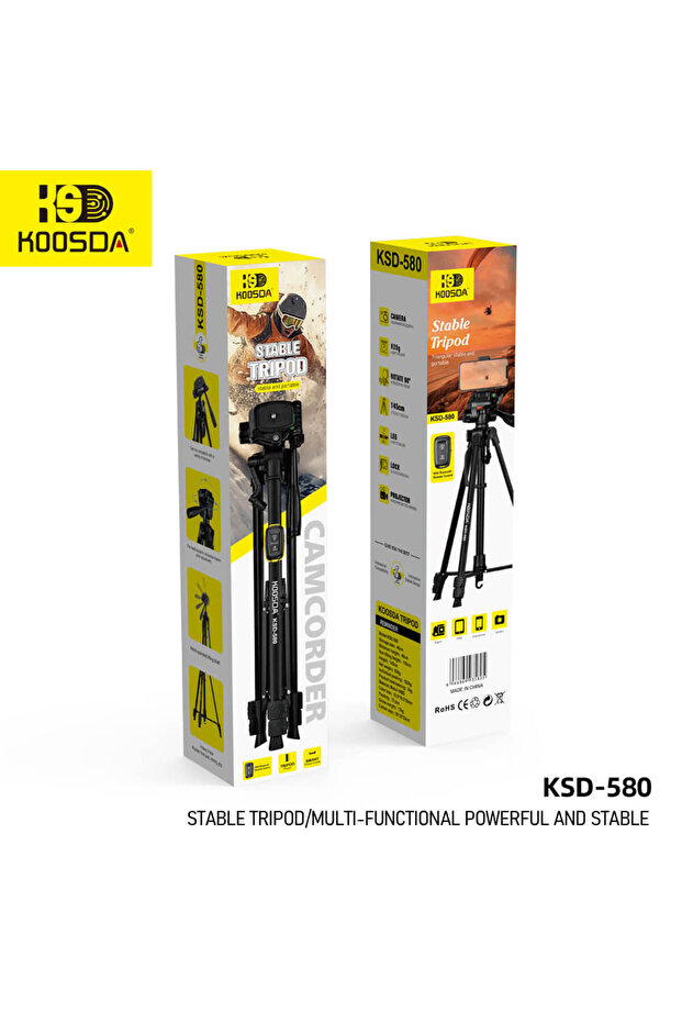 High-Performance KSD-580 Tripod – Stable Support with Multi-Functional Features - 3