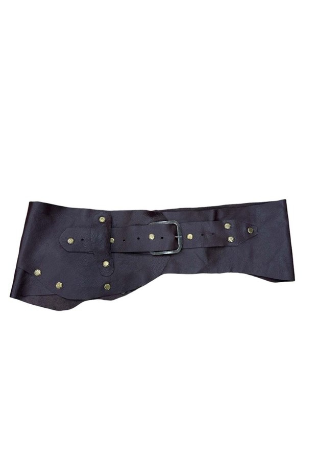 Elvare Brown Special Design Handmade Leather Women's Waist Belt - Stylish Dress Shirt Tunic Daily Use