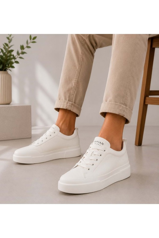 121230087 Mıa Leather Unisex Sneaker Shoes White