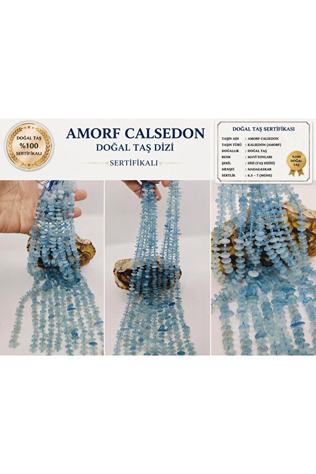 Amorphous Cut Certified Chalcedony Natural Stone Series – Natural Color Gradient Collection and Design Stone