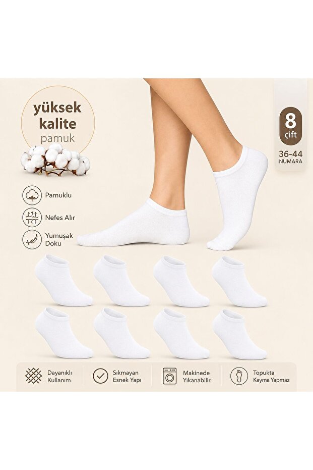 8 Pairs of Bootie Socks (8 Pairs)