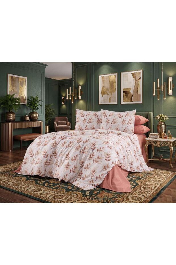 Natural Cotton Double Duvet Cover Set - 52 Thread Woven Dream Series