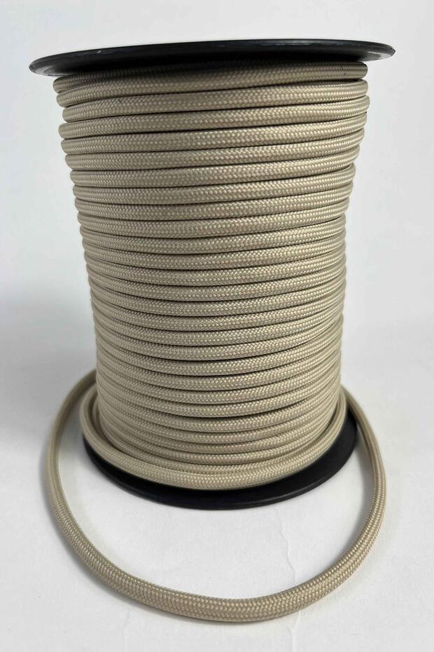 5 mm Premium Paracord Rope 10 Meters Beige – Camping Wristband Leash and Outdoor Braided Rope