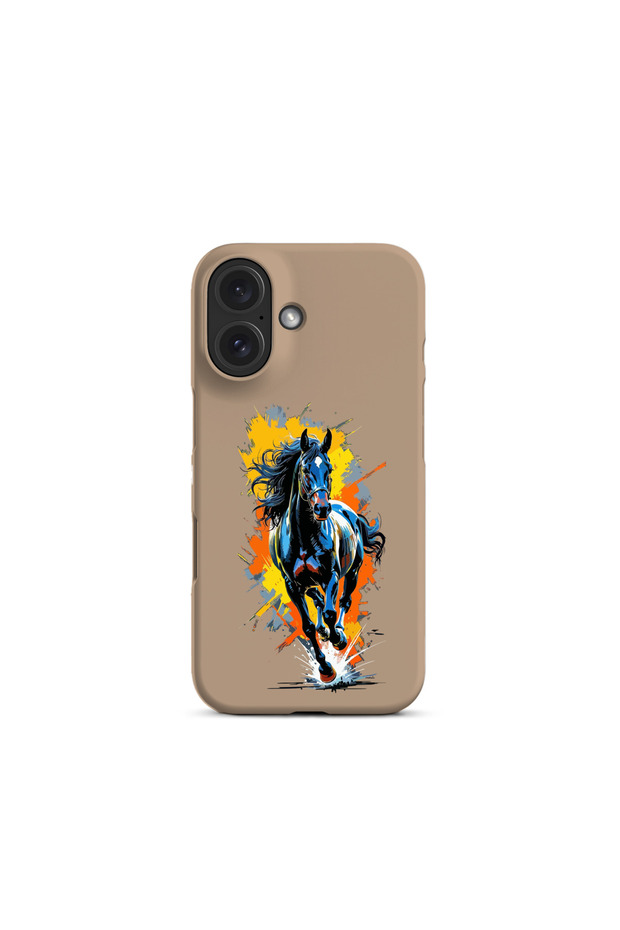 iPhone 17 Compatible Wild Spirit Horse Design Phone Case