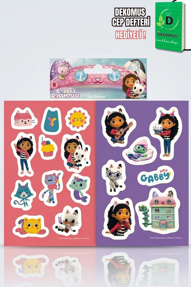 X Dekomus Licensed Gabby’S Dollhouse 2-Pack Art Stickers