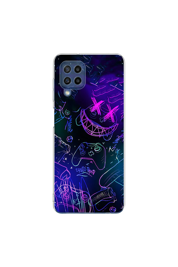 Samsung Galaxy M22 Compatible Graffiti 4 Design Transparent Case