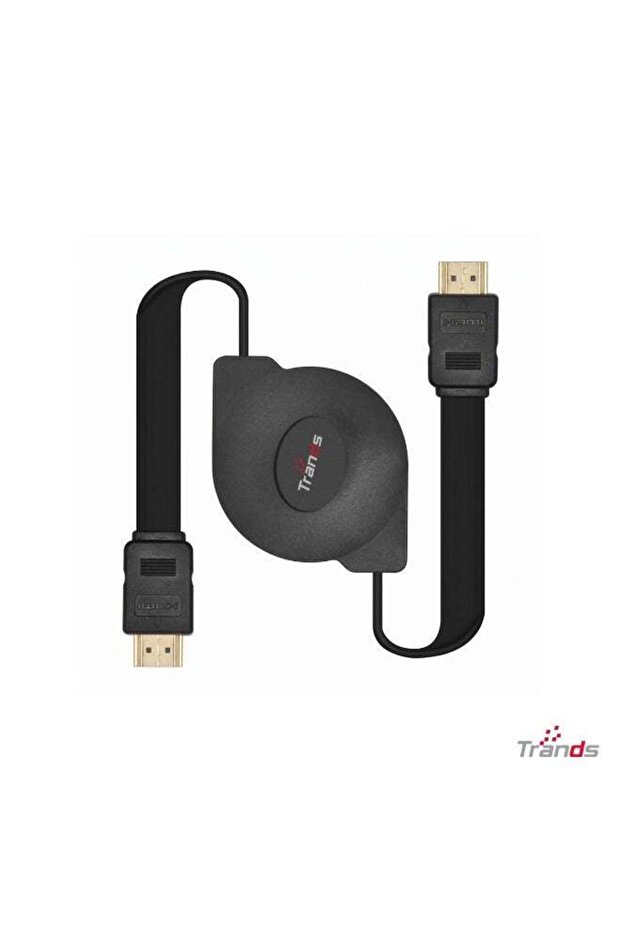 Retractable HDMI 2.0 to HDMI Cable (1 Meter) - CA888, 4K Support, High Speed 5Gbps, Black