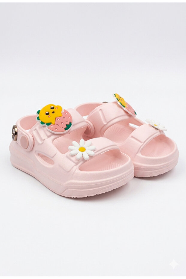 Pink Girl Child Sandals Baby Soft Eva Summer