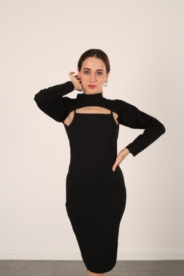 Stand Collar Neck Collar Sleeves - Black Long Sleeve Neck Collar Hijab Neck Collar Turtleneck Bodysuit