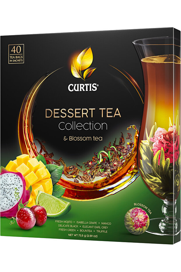 Dessert Tea Gift Box 40 Sachets Assorted Blossom Tea