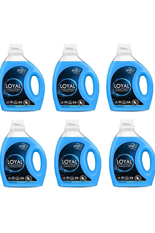 Concentrated Laundry Liquid Detergent With Enzyme Action Low Foam 1800ml Pack Of 6