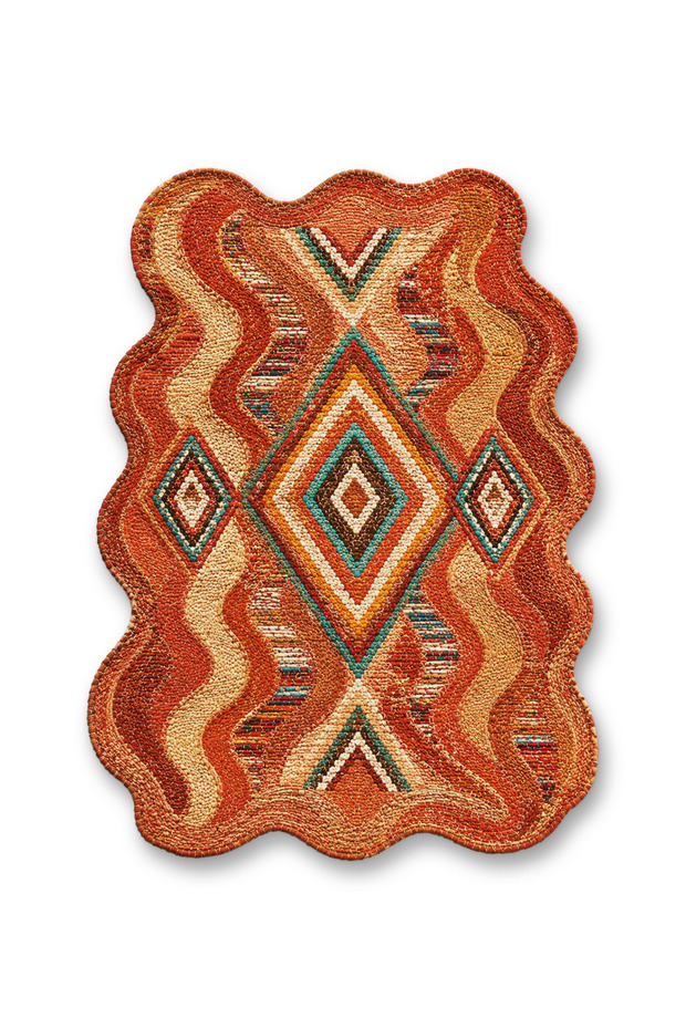 Sdt Mixed Patterned Modern Woven Base Decorative Carpet Sdt3516