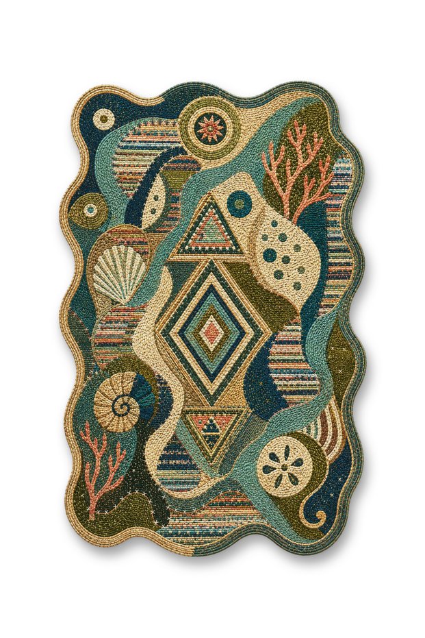 Sdt Mixed Patterned Modern Woven Base Decorative Carpet Sdt3523