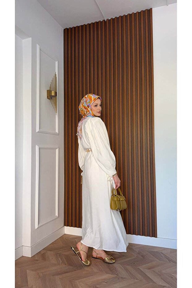 Balloon Sleeve Dress - 7