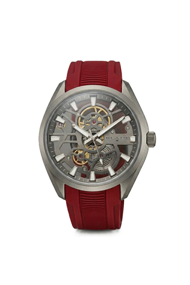Rogue Magma SS Case & Silicone Strap Three-hands Men's Watch