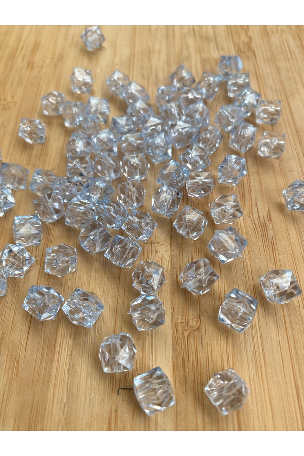 10 mm Acrylic Bags, Wallets, Pendants, Jewelry Beads 100 Gr Approximately 220 Pieces