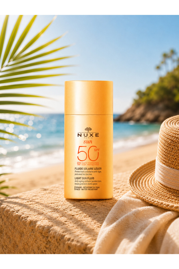 Spf 50 Sunscreen Face Cream That Reduces the Appearance of Blemishes and Provides Anti-Aging Care 50ml