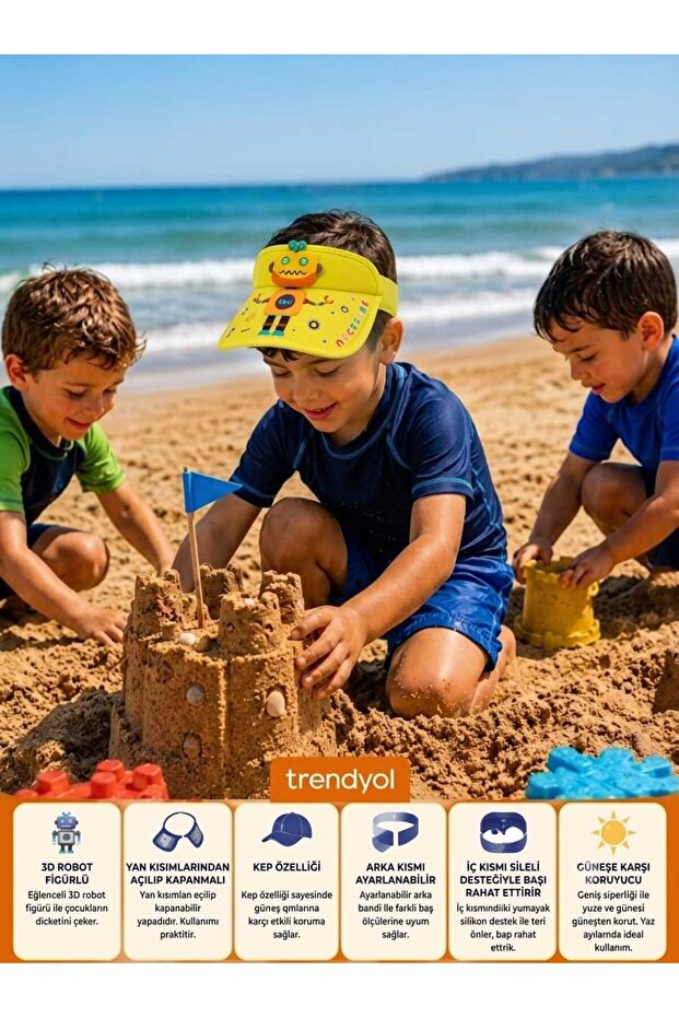 قبعة بتصميم روبوت ثلاثي الأبعاد مع خاصية التوسع الجانبي