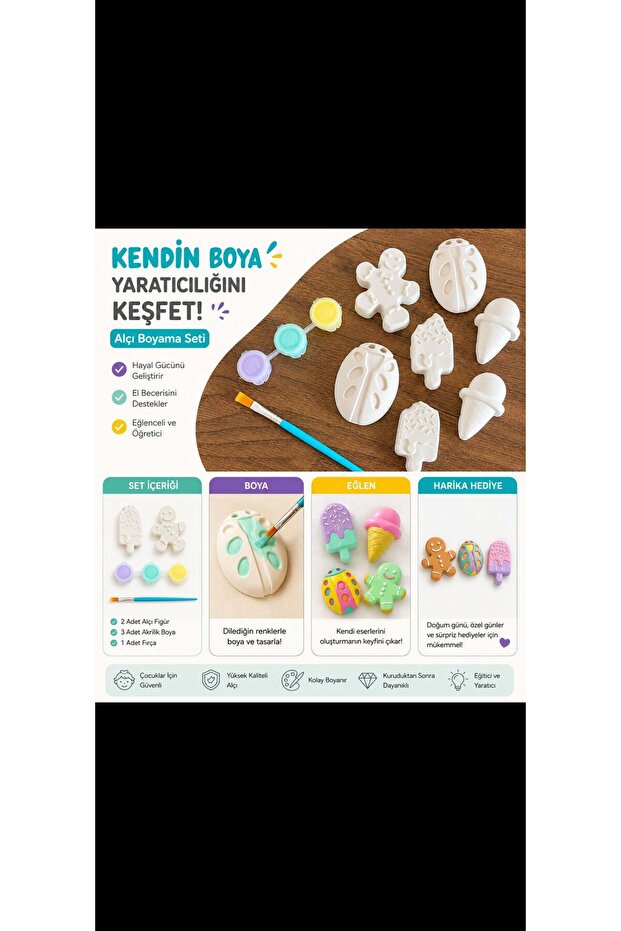 Kendin Paint Plaster Painting Set - Painting Activity Set