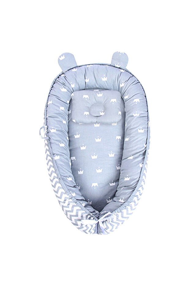 Portable Lounger Sleeping Pod - Grey Stripe