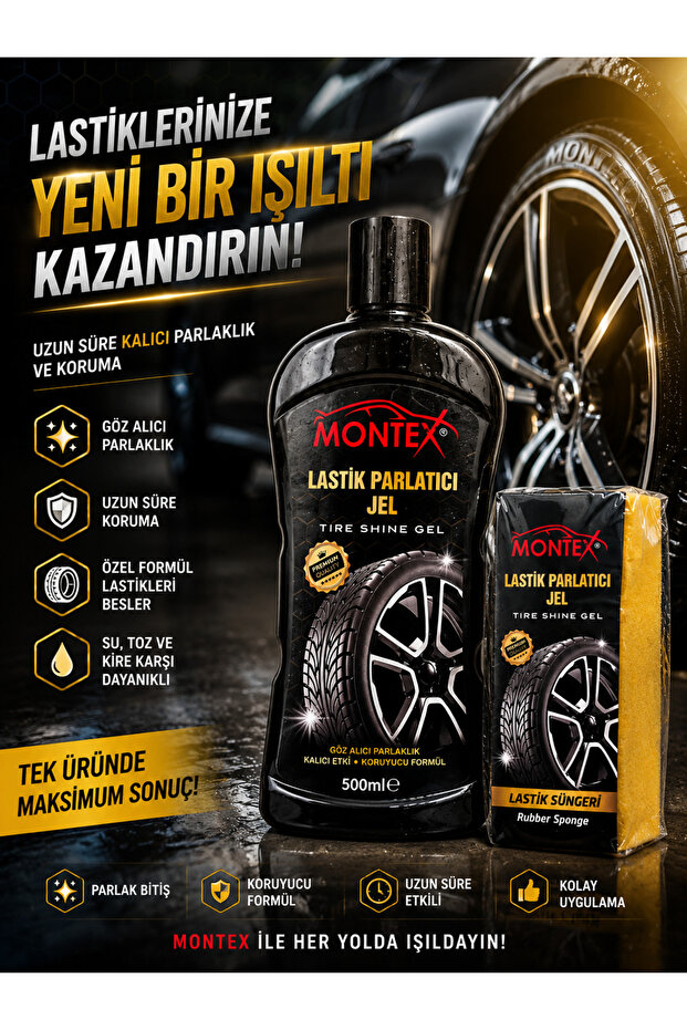 Lastik parlatıcı jel