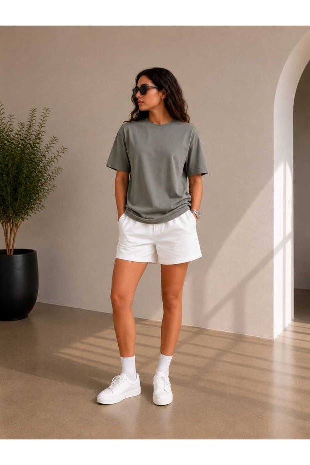 Women's Oversize 100% Cotton T-Shirt Comfortable Casual Stylish Look