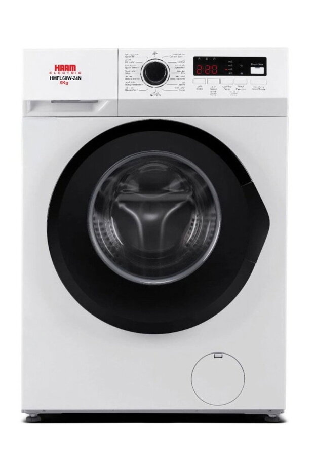 غسالة ملابس تحميل أمامي، سعة 6 كجم، لون أبيض - HMFL60W-24N