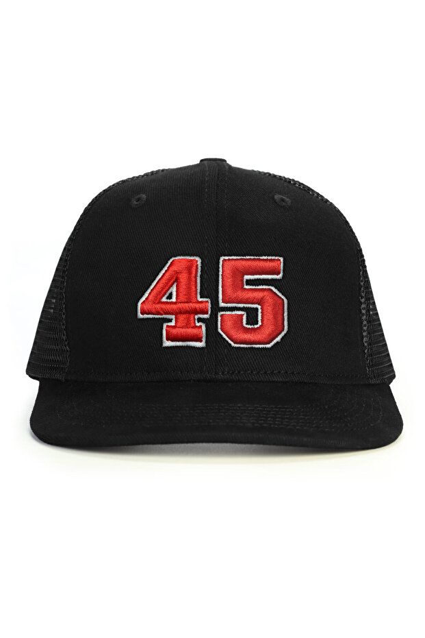 Number 45 Embossed Snapback Hat - 1