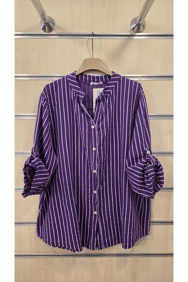 Italian Striped Shirt 100% Cotton