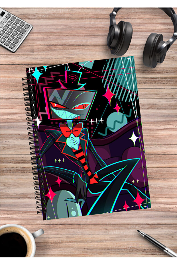 Hazbin Hotel Anime Spiral Notebook A5 (50 Sheets)