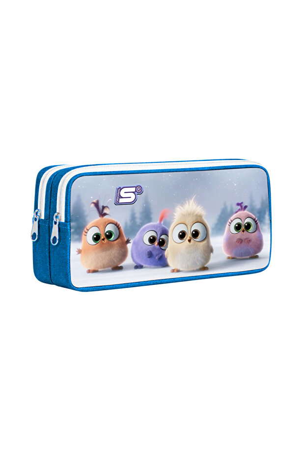 Cute Chicks Model Double Compartment Pen Holder