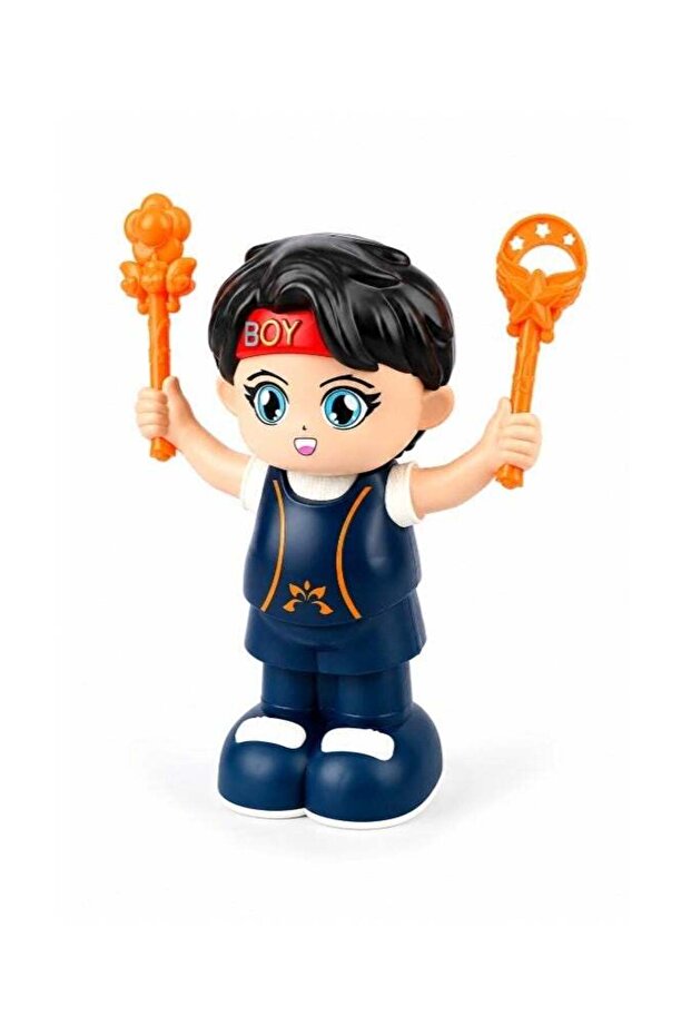 Boy Stunt Flip Action Toy With Voice Control Light Music And 360° Backflip Effects