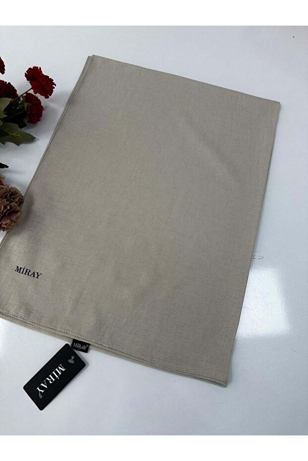 Romeo Cotton Linen Shawl Color: Bone Vdm0115