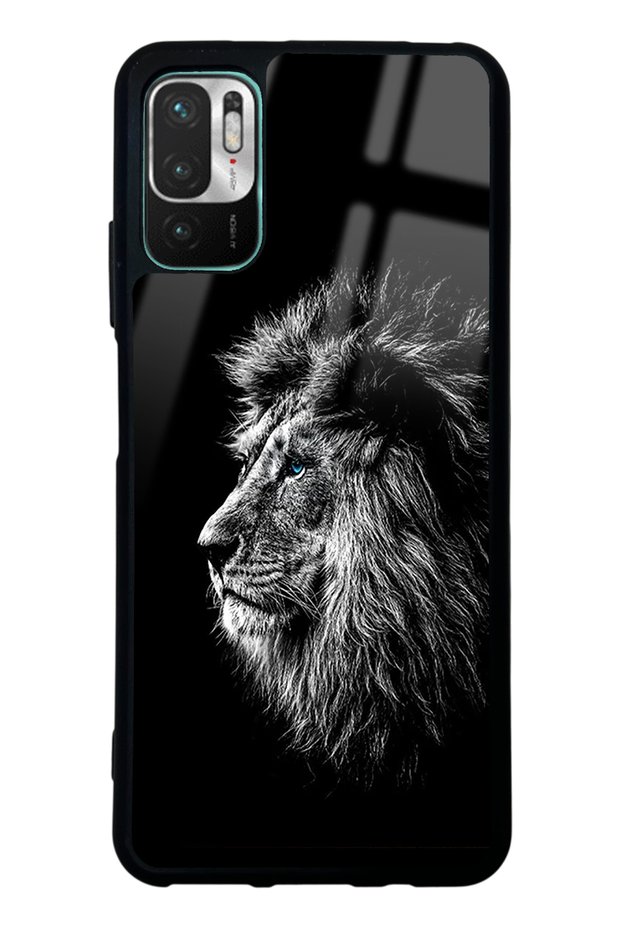 حافظة هاتف Xiaomi Redmi Note 10 5G بتصميم أسد لامع